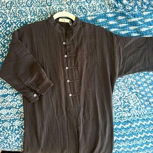 NWT Oddbird kaftan black Turkish cotton organic - size XS